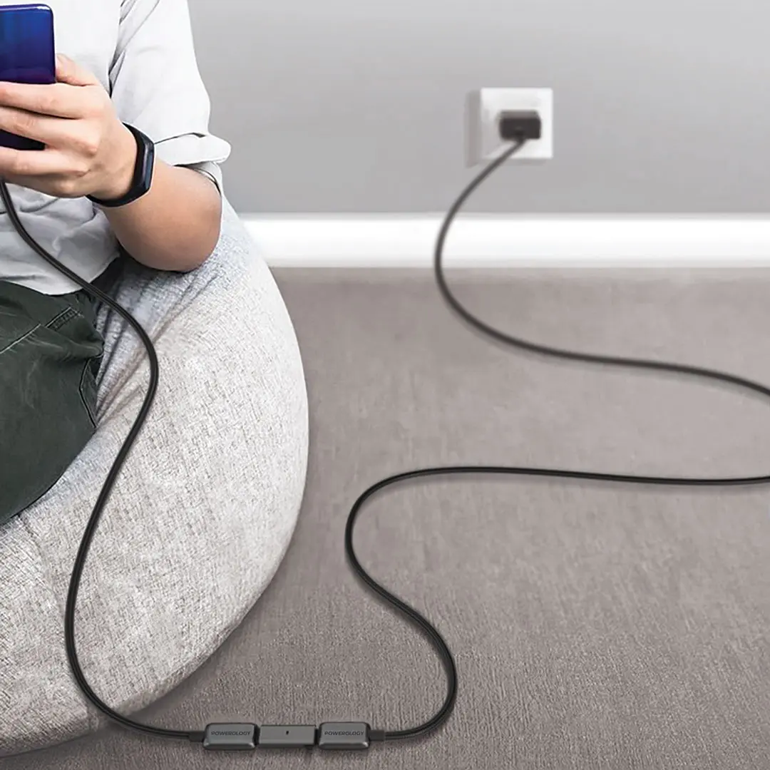 Powerology Argos Dual USB-C Cables with Connector - Grey