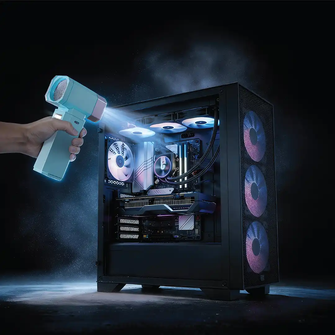 Powerology Drift Handheld Turbo Fan - Blue