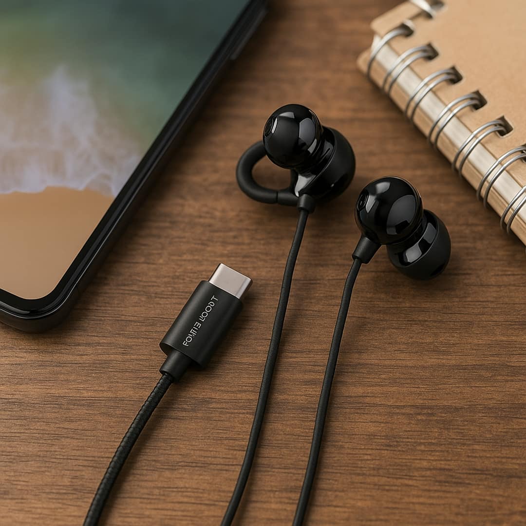 Powerology Voro Single-Sided Clip-On Wired Earphone Powerology Voro Single-Sided Clip-On Wired Earphone