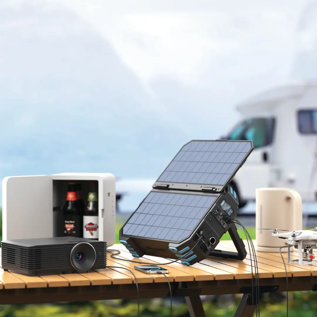 Powerology Helio 1600W Portable Solar Power Generator - Black Powerology Helio 1600W Portable Solar Power Generator - Black