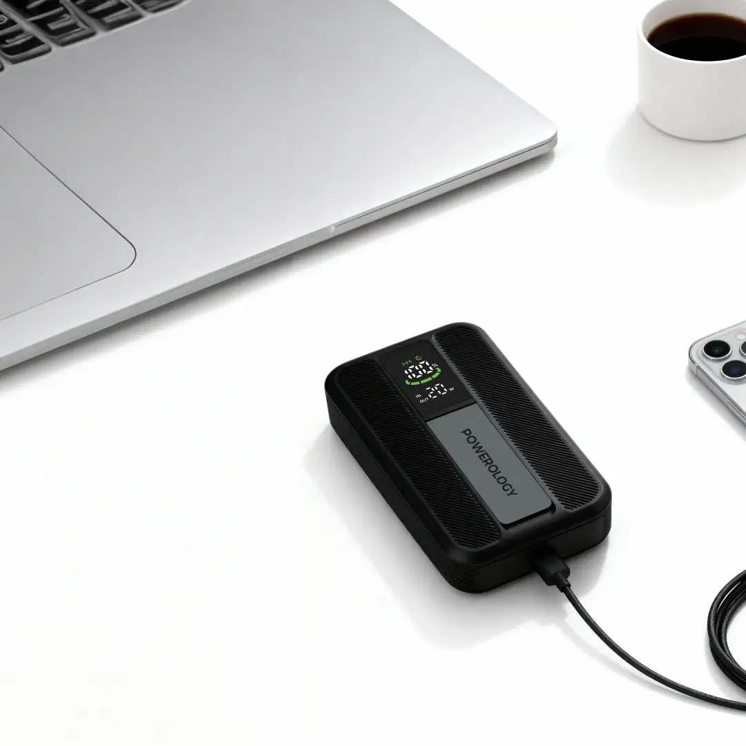 Powerology Vision 10000mAh MagSafe Power Bank - Black Powerology Vision 10000mAh MagSafe Power Bank - Black