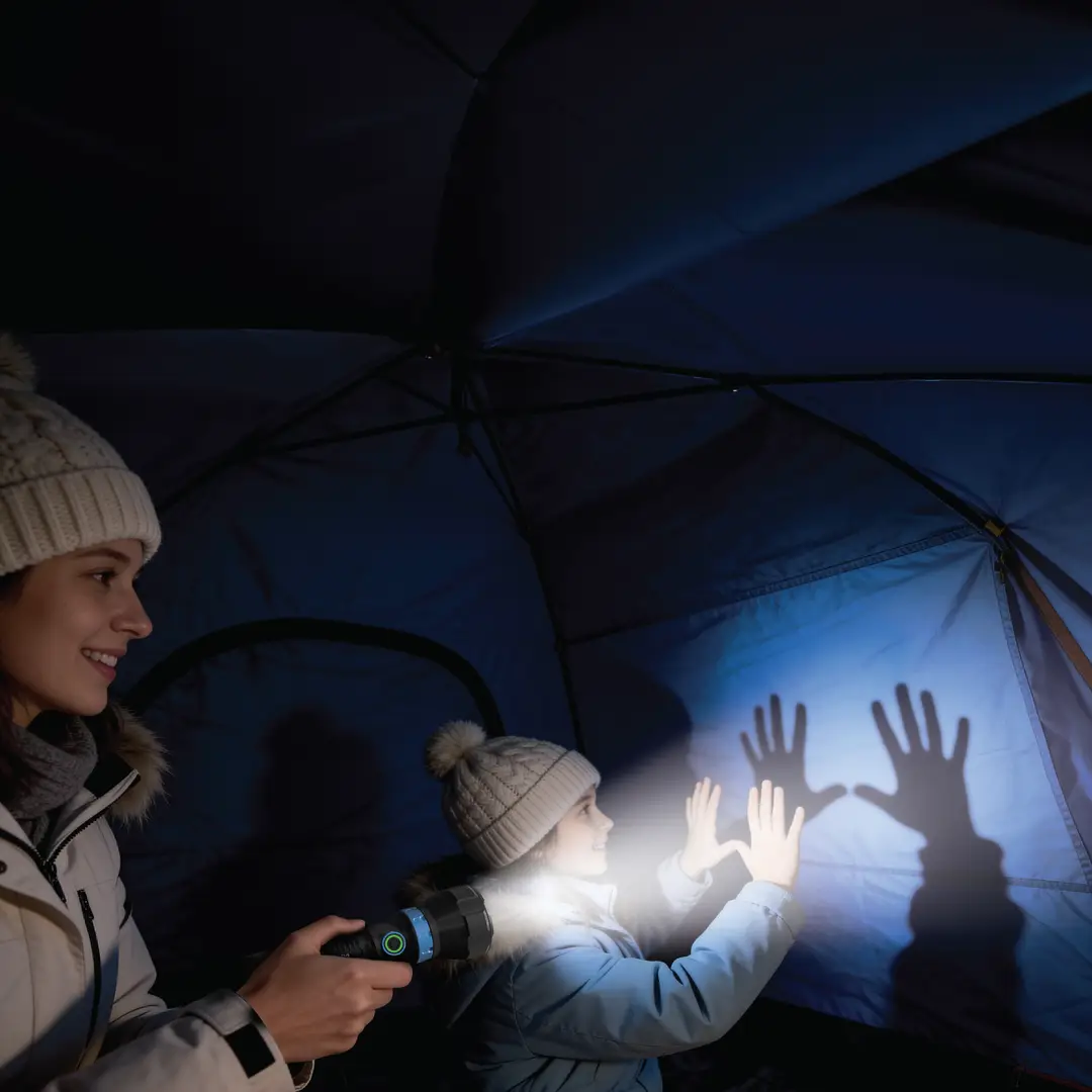 Powerology Vesta Torch Light with Built-In Power Bank - Grey