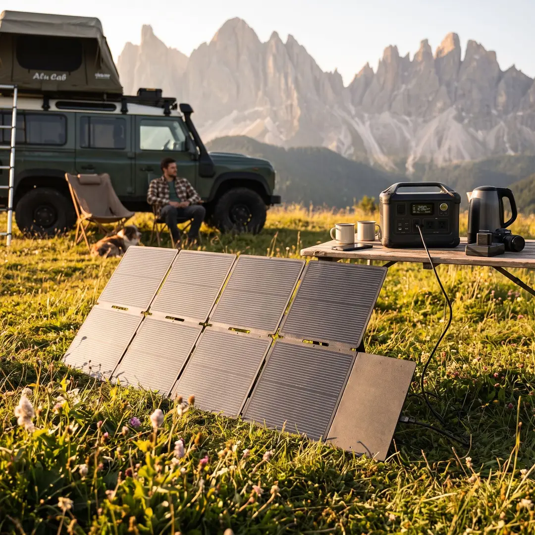 Powerology Helios Flex 300W Topcon Folding Solar Panel - Black