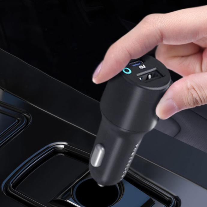 Powerology Ultra Quick Car Charger alt tag="Powerology Chargers & Cables Car Charger Ultra Quick Black"