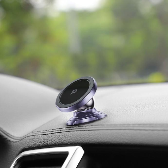 Powerology Dash Mount with 360° Rotation alt tag="Powerology Holders & Stands Heavy Duty Dash Mount 360° Rotation Purple