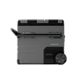Powerology Low Noise Smart Fridge alt tag="Powerology Lifestyle Smart Fridge & Freezer with Independent Dual Compartment Portable Gray"