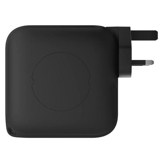alt tag="Powerology Cables & Chargers Magsafe Wall Charger 10000mAh Side View Black"