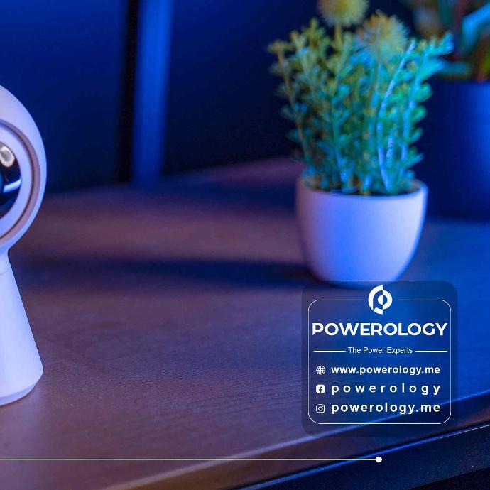 Powerology Smart Home Camera 1080p FHD alt tag="Powerology Smart Cameras Wifi Smart Home Camera 360 1080p FHD White"