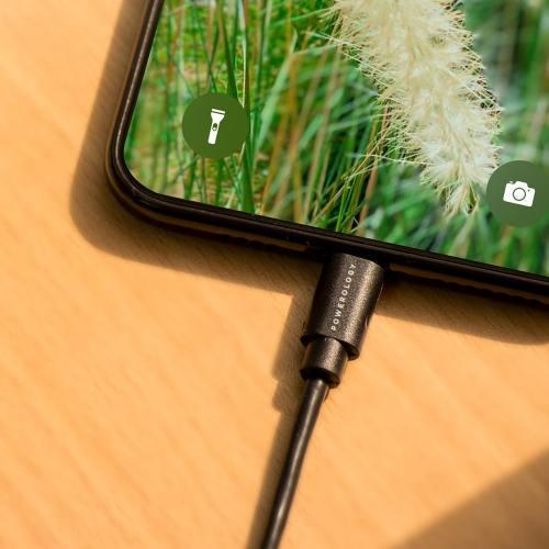 Powerology Fast Charge Lightning Cable alt tag="Powerology Cables & Chargers USB-A to Lightning Cable Black