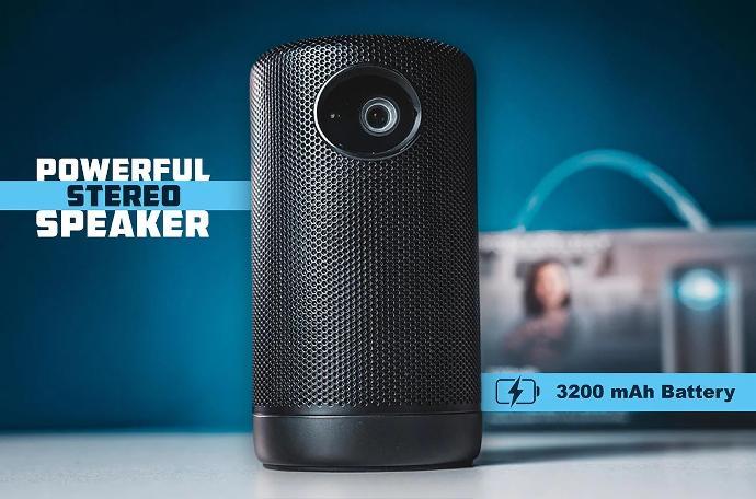 Powerology Portable Projector alt tag="Powerology Projectors & TV 3200mAh Auto Focus Full HD Portable Projector Brightness Black"