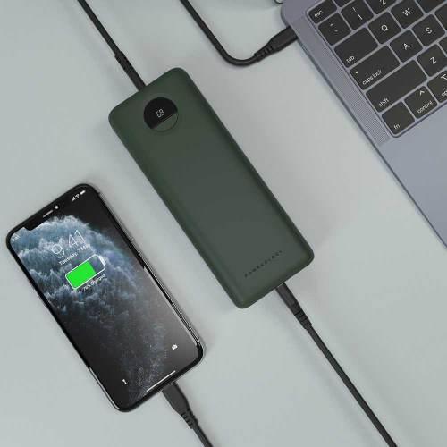 Powerology Fast Charging Power Bank alt tag="Powerology Power Banks 20000mAh Fast Charging Power Bank Green"