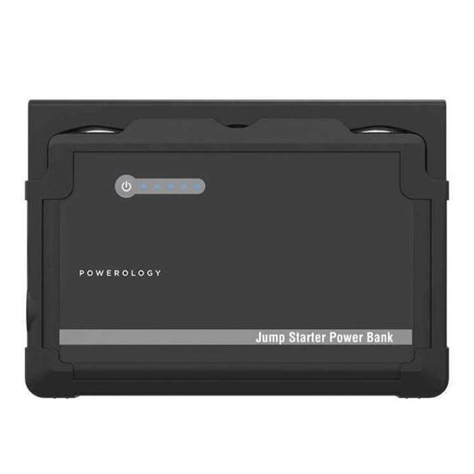 alt tag="Powerology Power Stations Multi-Port Jump Starter Power Bank Built-in Safeguards Black"
