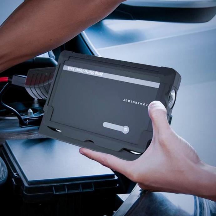 alt tag="Powerology Power Stations Multi-Port Jump Starter Power Bank Portable Black"