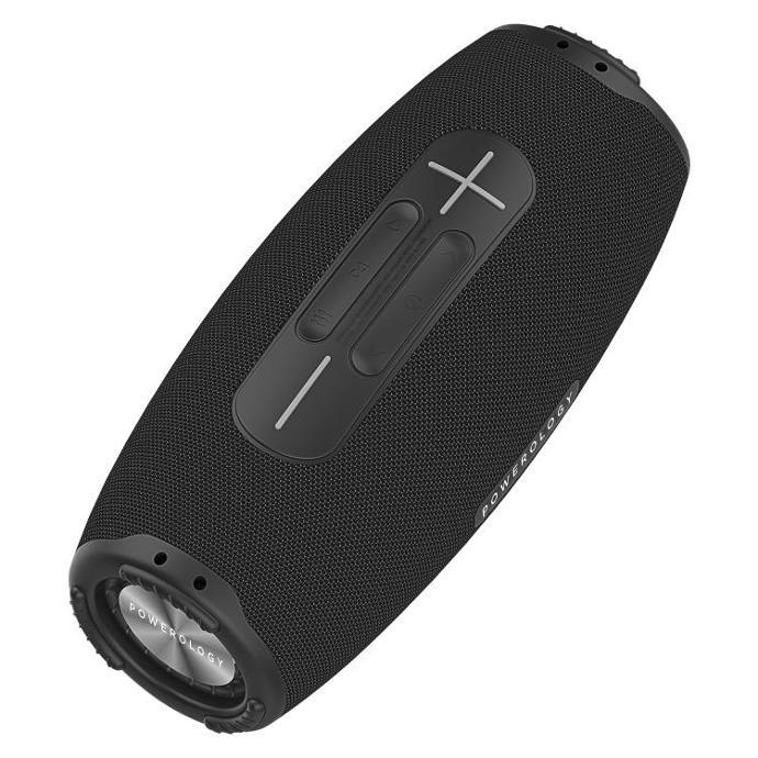 Powerology Compact Speaker alt tag="Powerology Audio Phantom Portable Bluetooth Speaker Compact Black"
