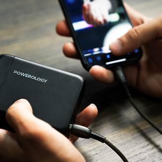 Powerology Fast Charge Charging Terminal alt tag="Powerology Power Hub 200W Total Output GaN Charging Terminal Fast Charge Black"