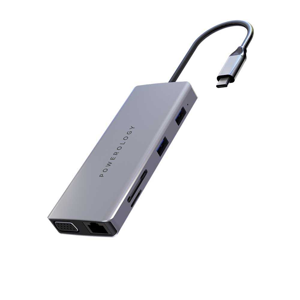 11in1 USB-C Hub with VGA, Ethernet & HDMI | Powrology