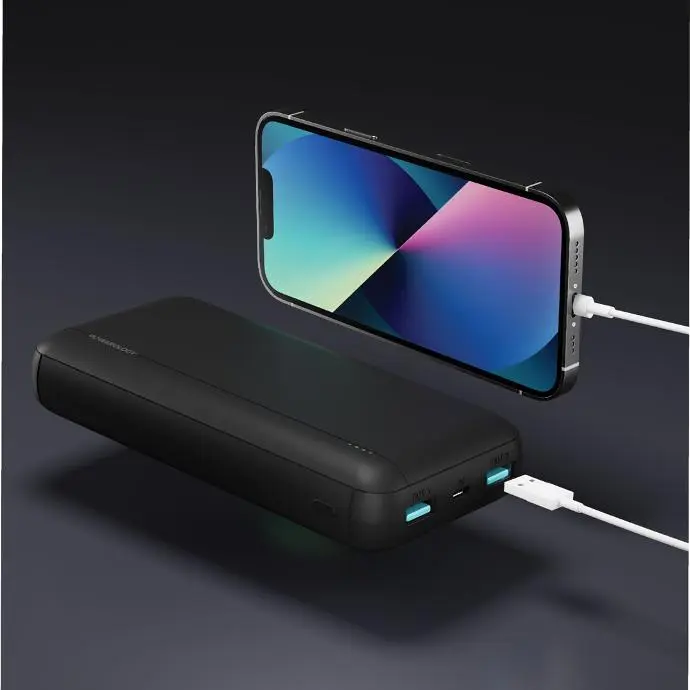 Alt="Powerology Power Banks Quick Charging Power Bank Lightweight & Compact Black"