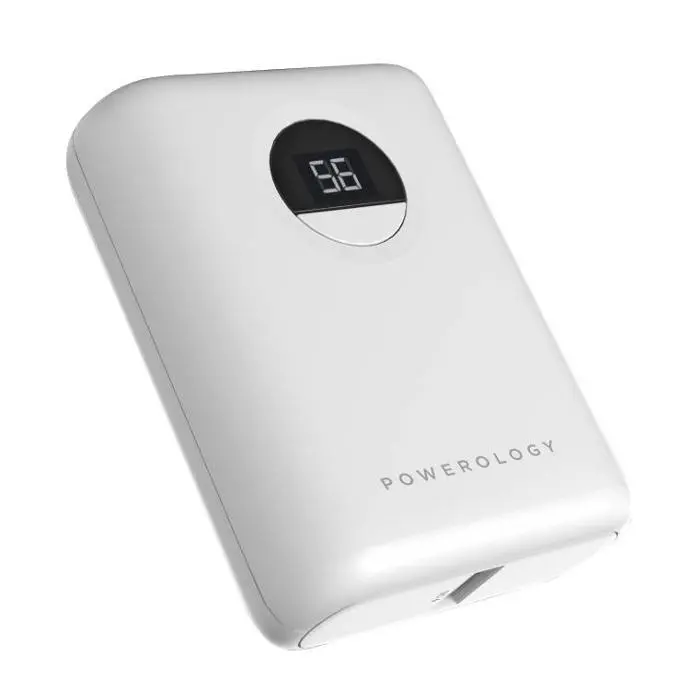 Powerology Power Banks Ultra Compact PD Power Bank Battery Latest Lithium White