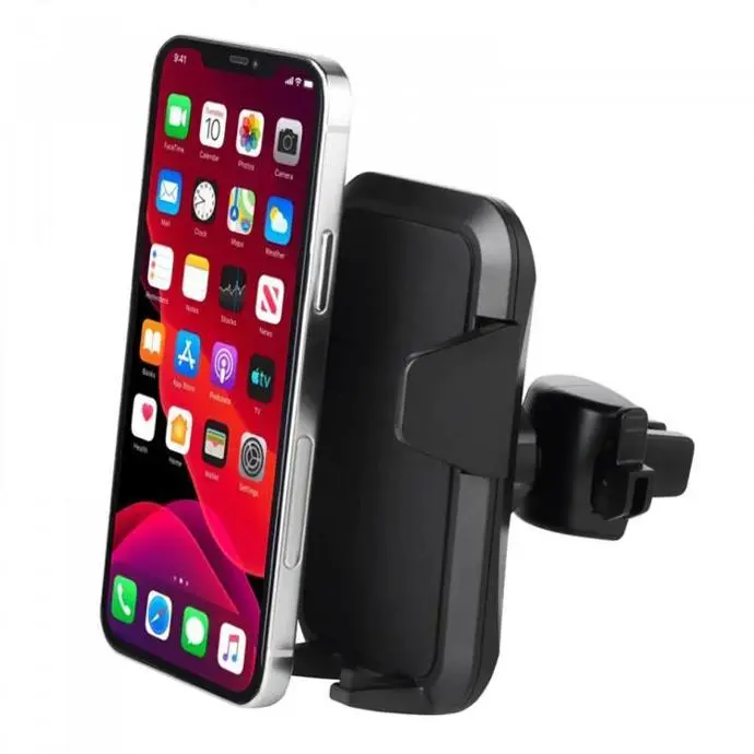 Powerology Holders And Stands Airgrip Cradle Vent Mount Holder Wide Compatibility Black
