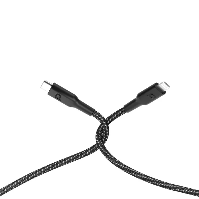Powerology Cables And Chargers Braided USB-C lightning Tested For Quality Black 