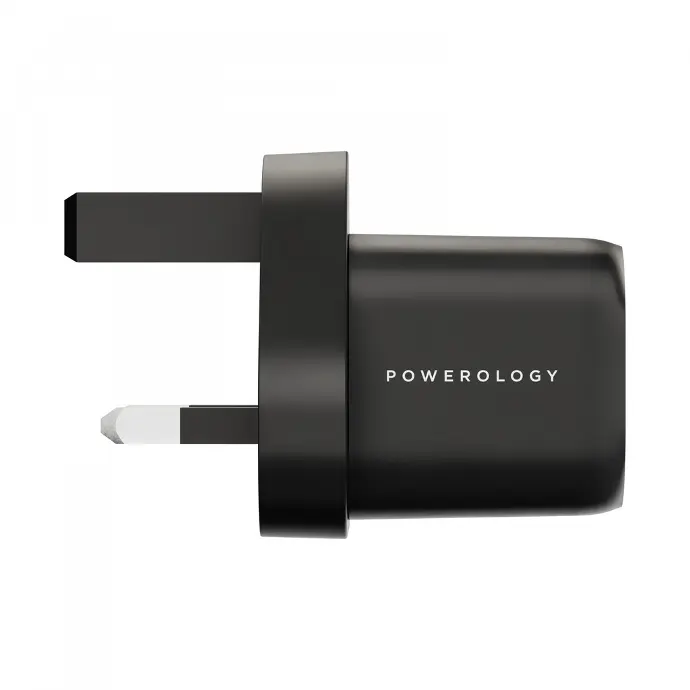 Powerology Cables And Chargers GaN PD Charger 33W Fast Charging Black 