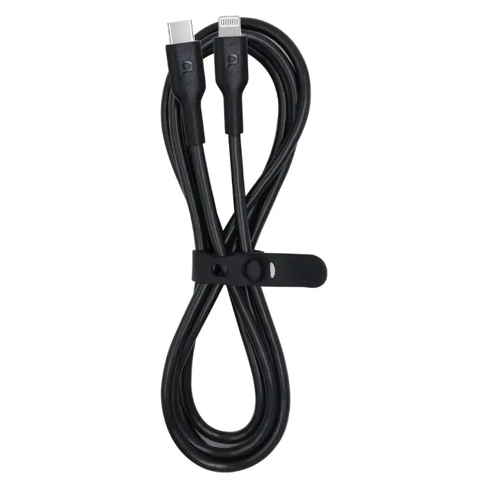 Powerology Cables And Chargers Type-C To Lightning Cable Fast Data And Charge Black 