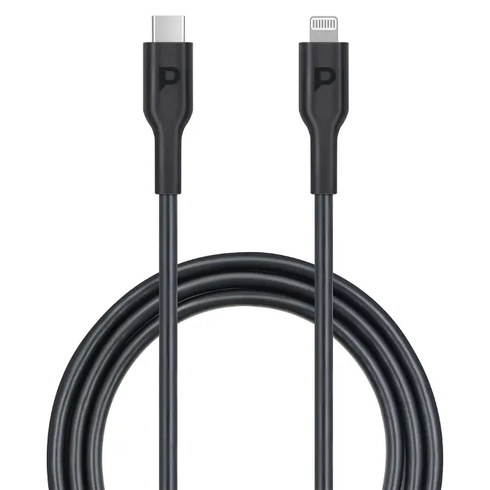 Powerology Cables And Chargers Type-C To Lightning Cable 5000 Bends Black