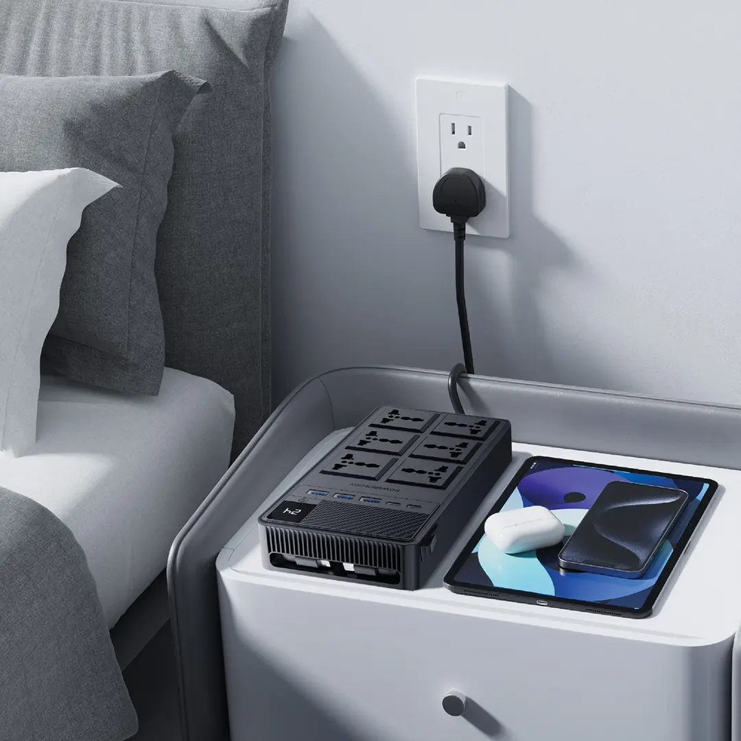 Powerology 2500W 6AC Power Strip 2500W 6AC Power Strip