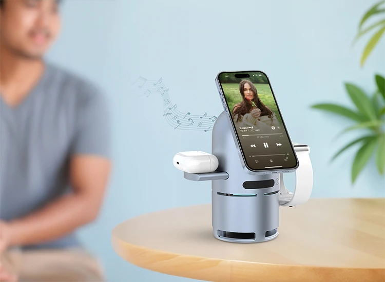 Power & Sound with Powerology Qi2 Speaker Charger