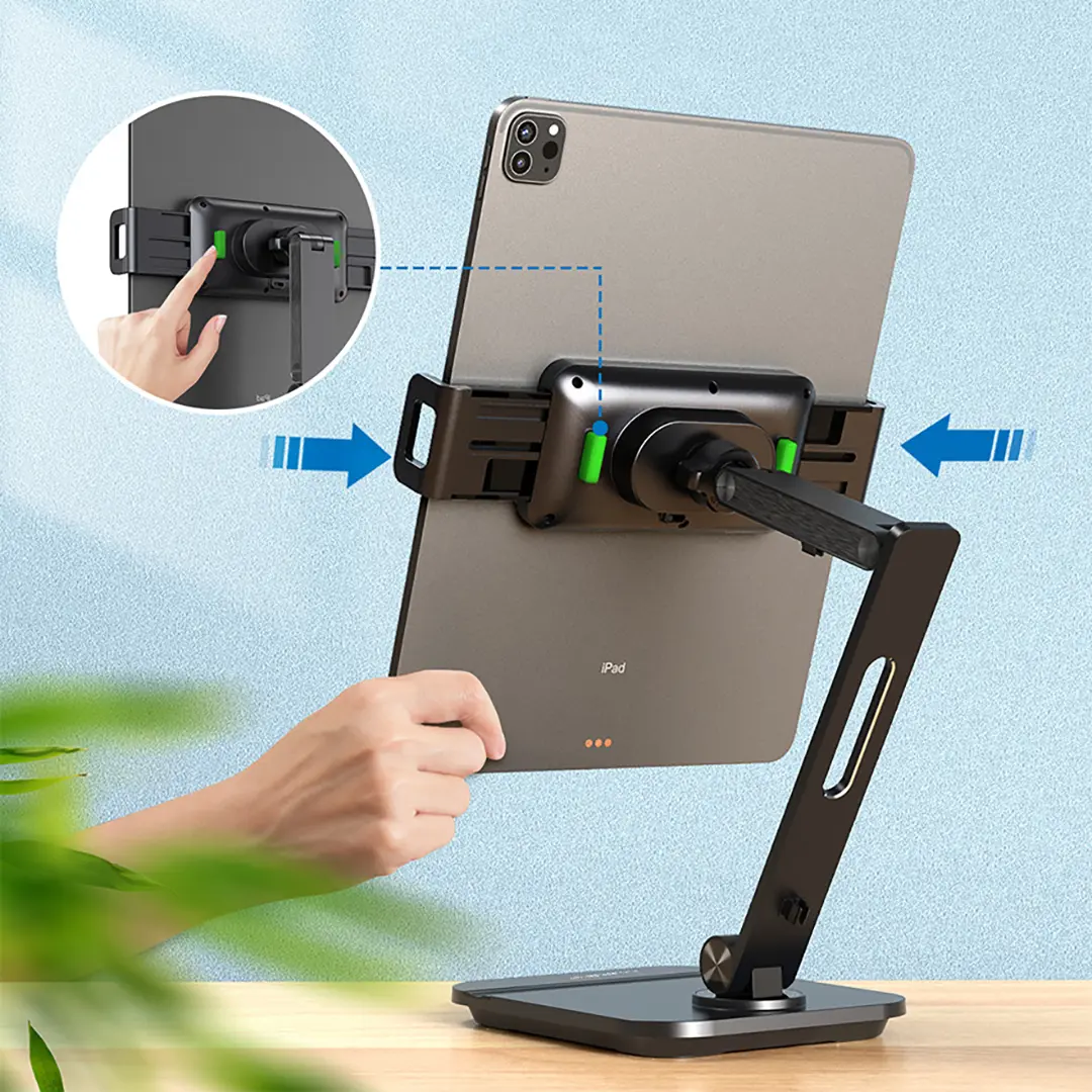 Powerology Smart-Clamp Phone & Tablet Mount - Black