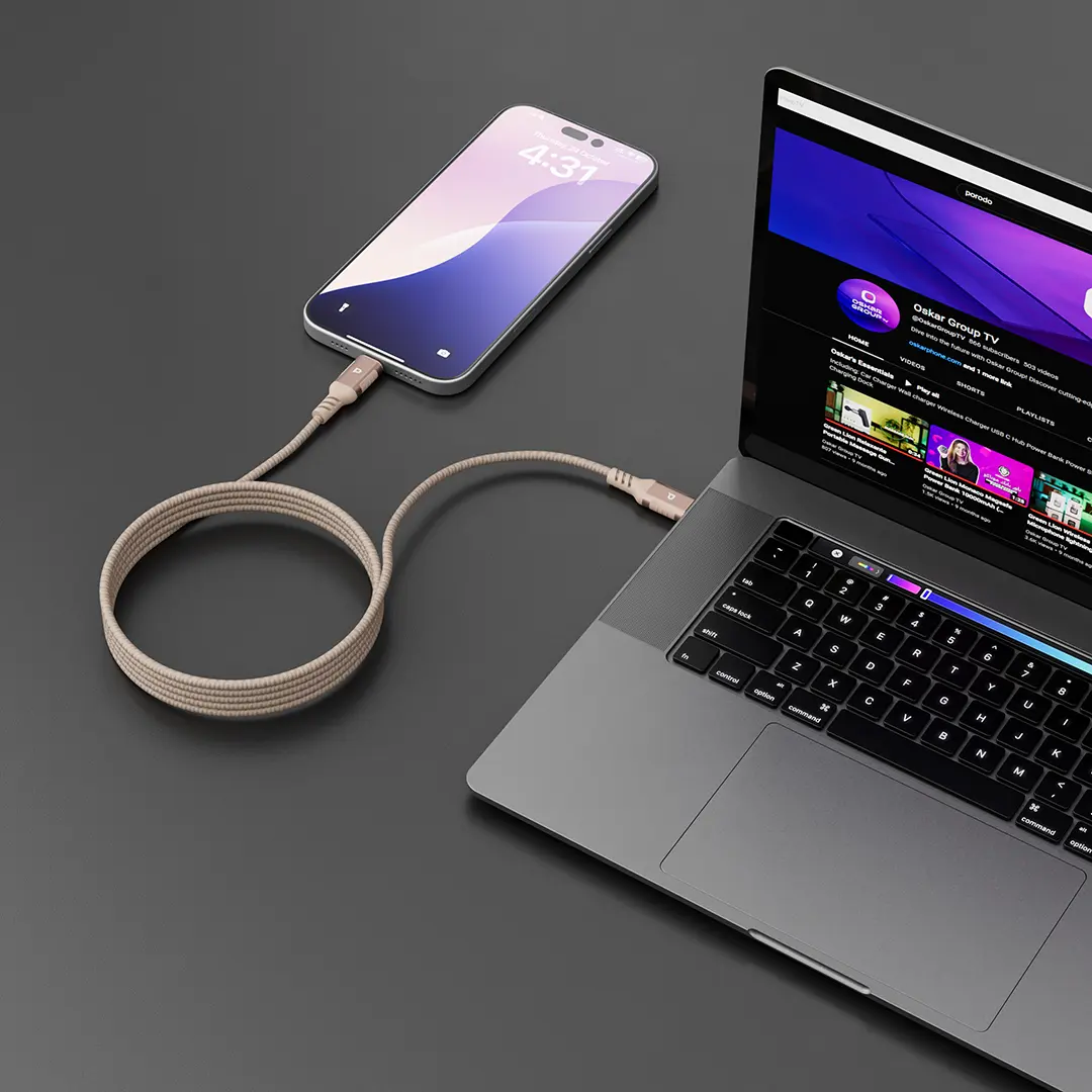 Malinka Weave Magnetic USB-C 1.2m Cable PD 60W