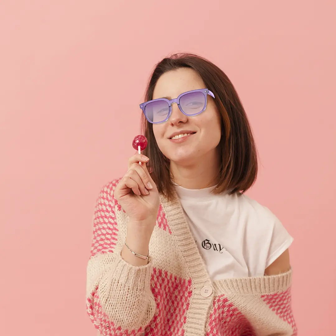 Powerology Nice Smart Audio Sunglasses - Purple Nice Smart Audio Sunglasses - Purple