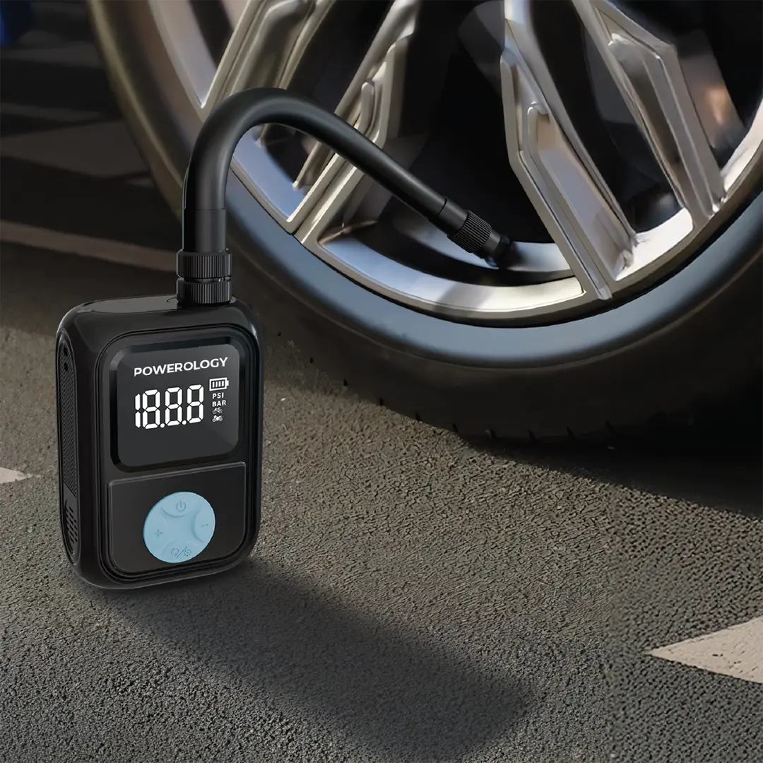 Portable Electric Tire Inflator - Black