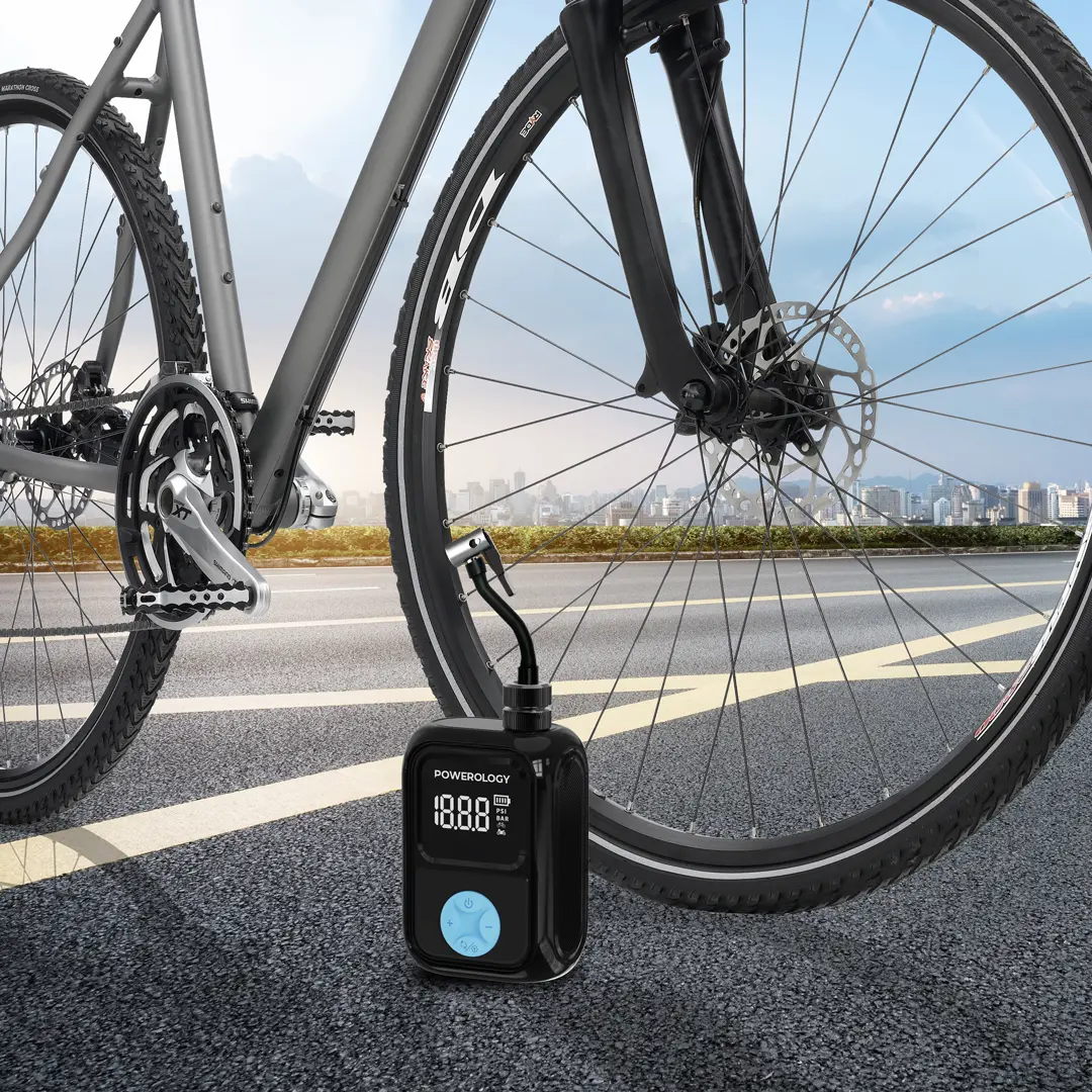 Portable Electric Tire Inflator - Black