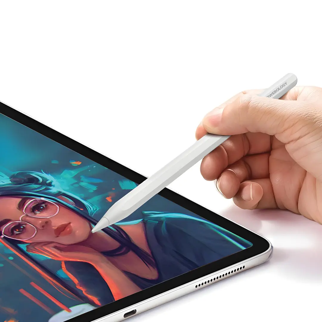 Powerology Neotec Active Stylus Pen Stylet Gestuel Intelligent - White