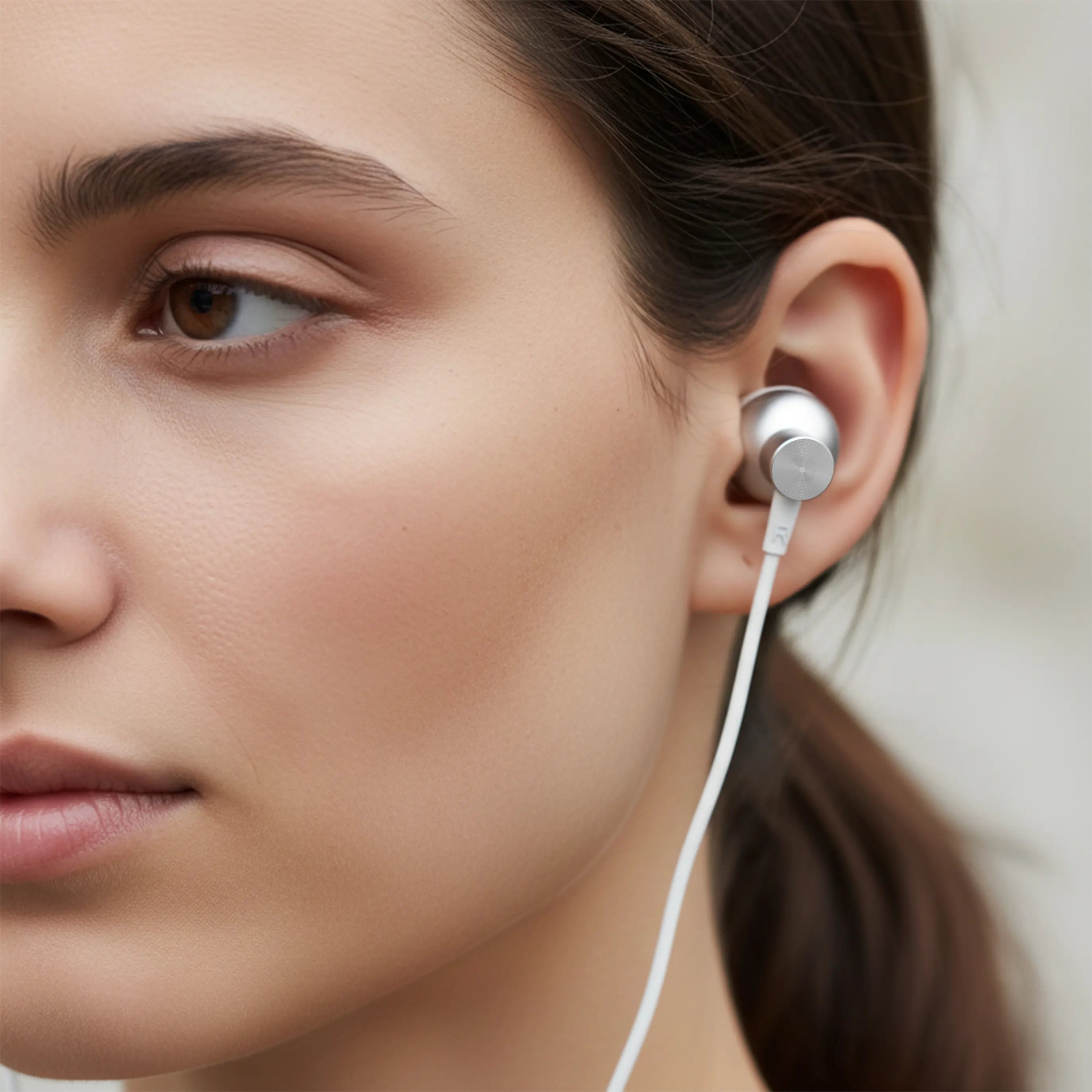 Powerology Lightning Mono Earphone for iPhone and iPad - White Powerology Lightning Mono Earphone for iPhone and iPad - White