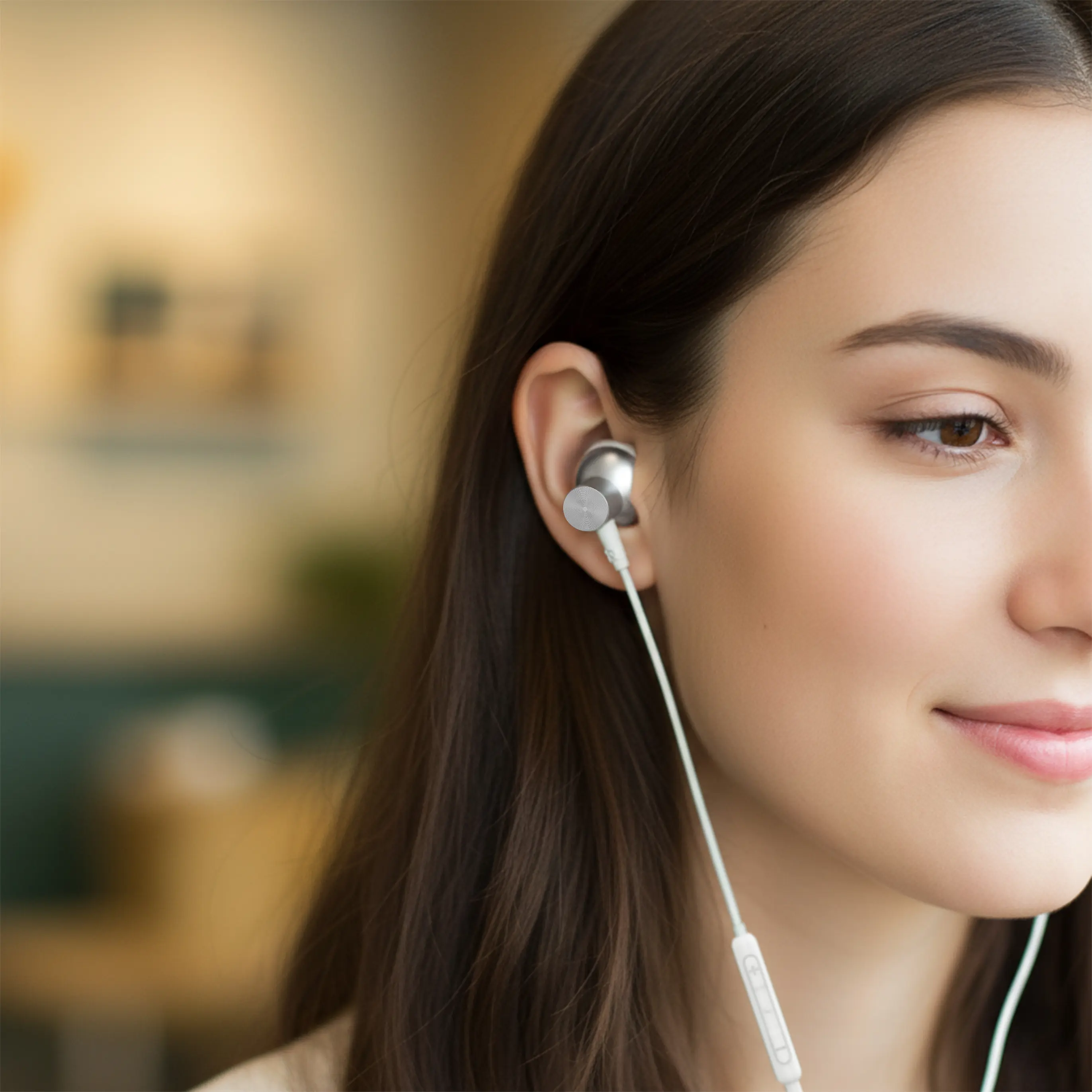 Powerology Type-C Stereo Earphones - White