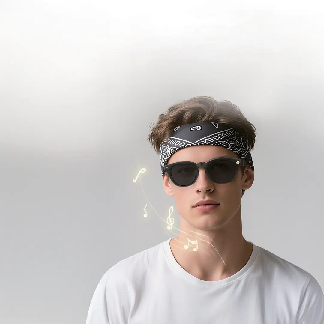 Powerology Lovanni Ai Smart Glasses - Black Battery Capacity: 290mAh Battery Life: 10 Hours Standby Time: 15 Days Recharge Time: 90 Minutes Charging Method: Magnetic Charging Camera: Sony IMX219 32 MP Image Resolution: 6560 × 4920 Video Resolution: 1600 × 1200 Speaker Size: 13mm Bluetooth Version: 5.3 ROM: 2GB Wi-Fi Frequency: Wi-Fi 4.0, 2.4GHz Shell Material: PC + ABS and TR90 AI Voice Assistant 32MP High-Resolution Camera Media Transfer HD Recording Immersive Stereo Audio Wireless Connectivity Powerology Lovanni Ai Smart Glasses - Black Battery Capacity: 290mAh Battery Life: 10 Hours Standby Time: 15 Days Recharge Time: 90 Minutes Charging Method: Magnetic Charging Camera: Sony IMX219 32 MP Image Resolution: 6560 × 4920 Video Resolution: 1600 × 1200 Speaker Size: 13mm Bluetooth Version: 5.3 ROM: 2GB Wi-Fi Frequency: Wi-Fi 4.0, 2.4GHz Shell Material: PC + ABS and TR90 AI Voice Assistant 32MP High-Resolution Camera Media Transfer HD Recording Immersive Stereo Audio Wireless Connectivity