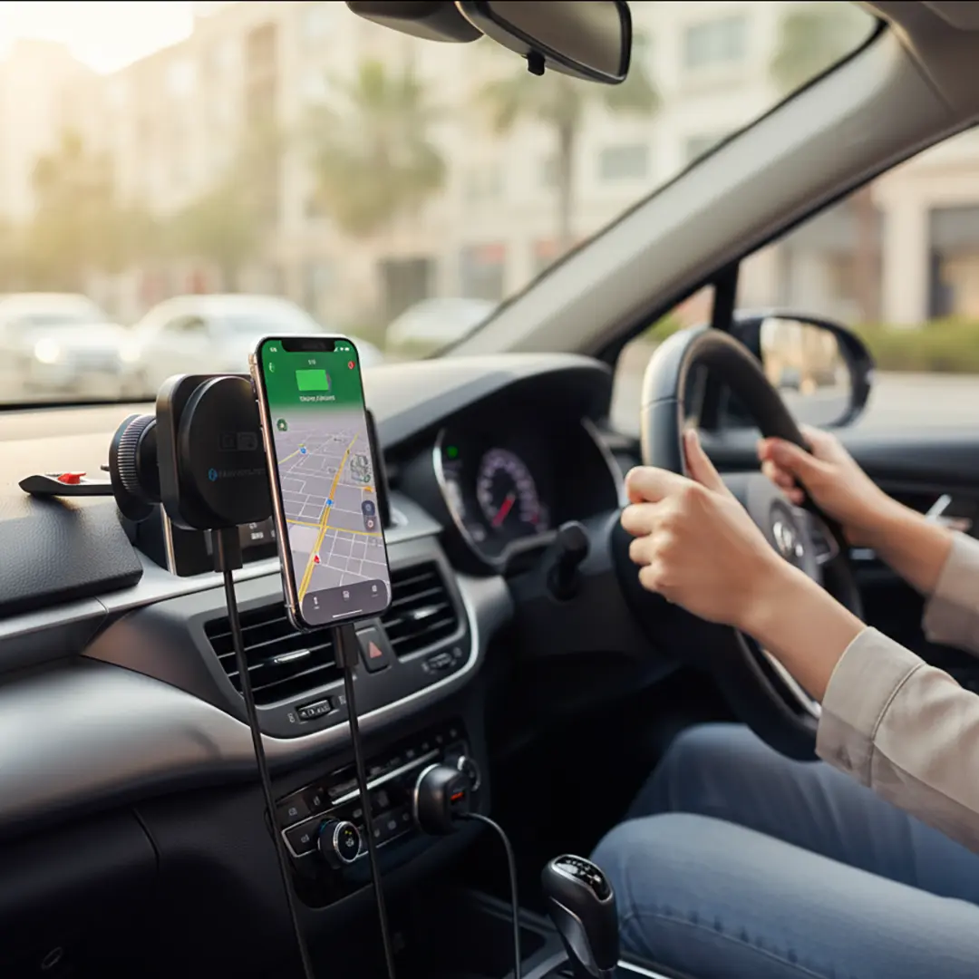 Powerology Nexar Smart Car Charger - Black Powerology Nexar Smart Car Charger - Black