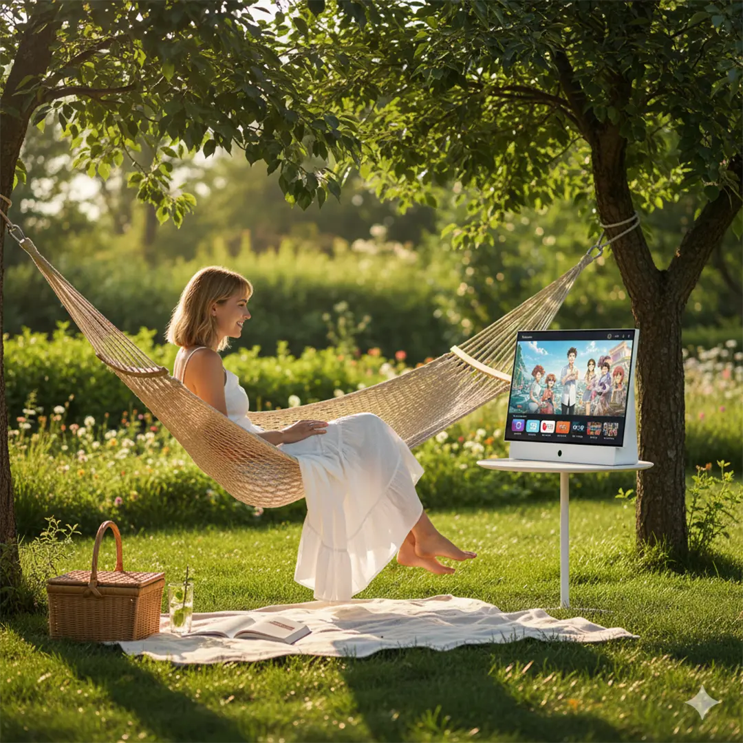 Powerology Portable FHD Smart TV - White Powerology Portable FHD Smart TV - White