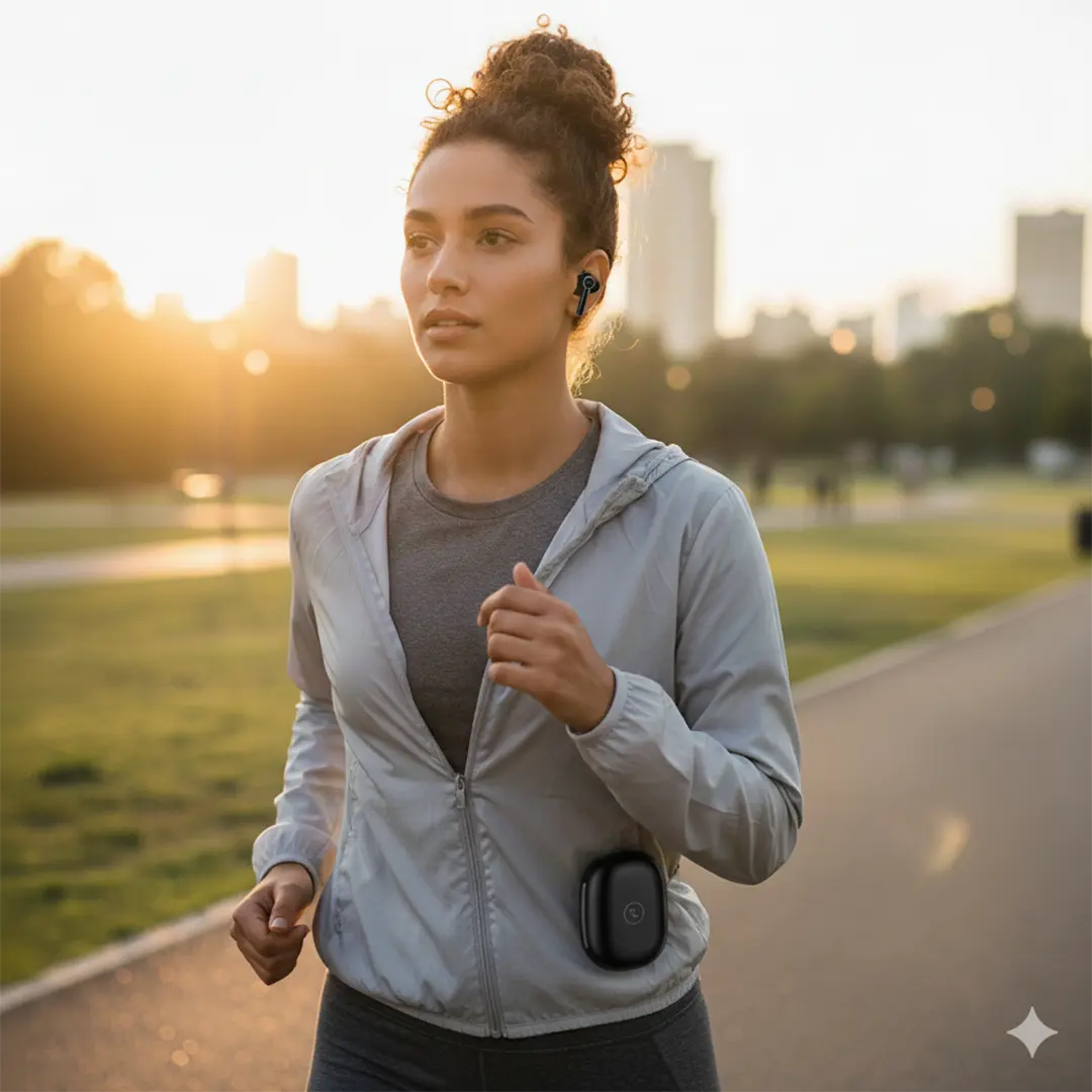 Powerology Saba In-Ear Wireless Earbuds - Black