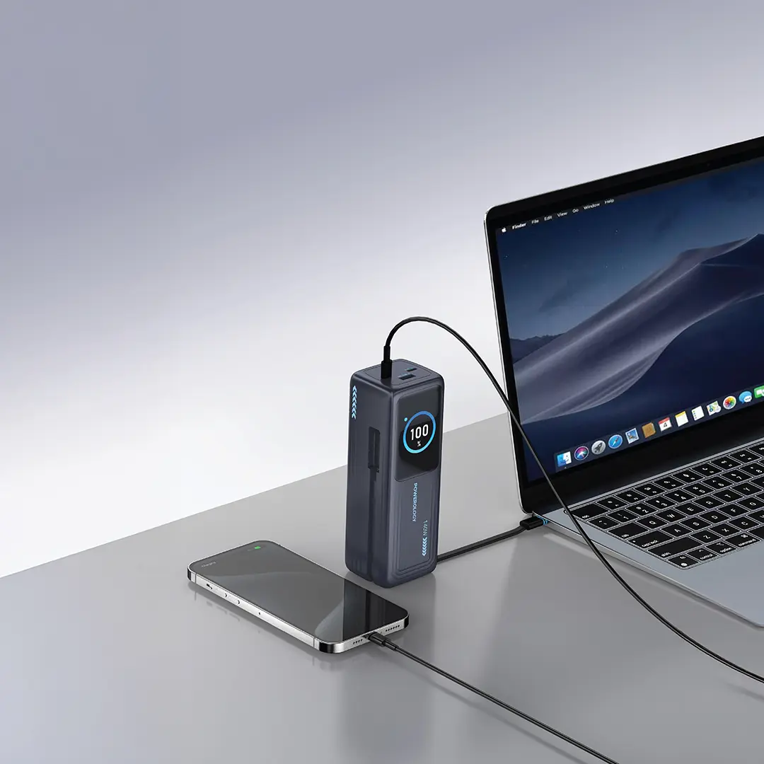 Powerology Thunderamp 30000mAh Power Bank - Gray