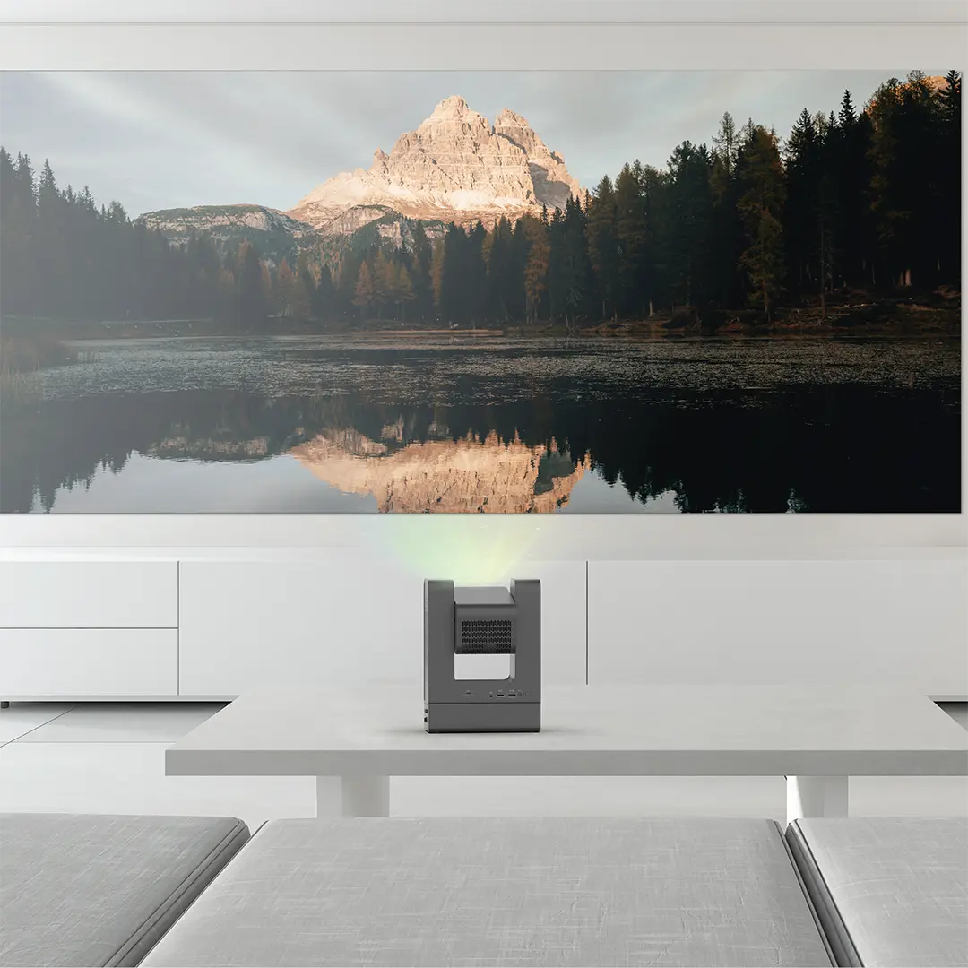 Powerology VisionArc Portable Smart Projector - Gray