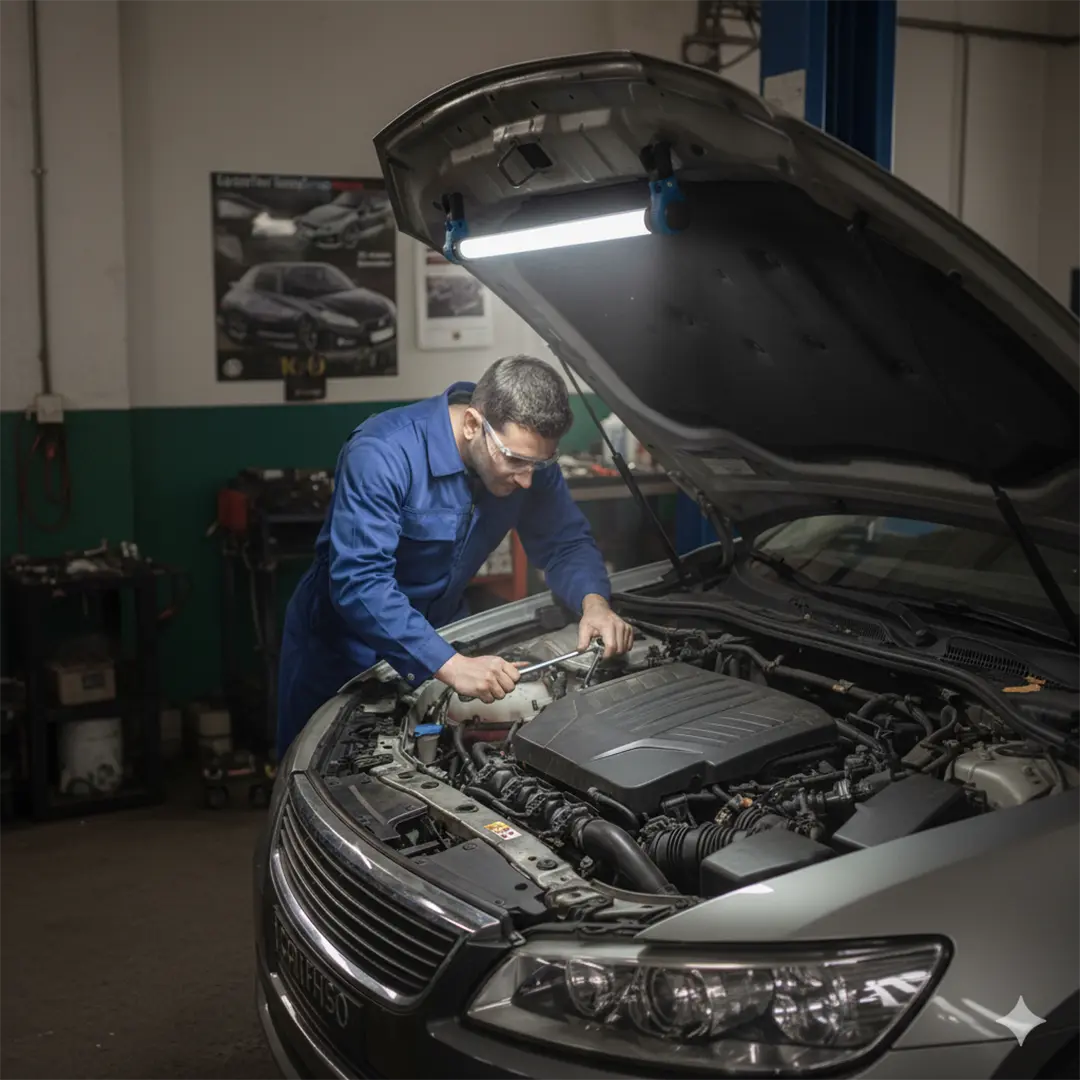 Powerology Clario 1200 Lumens Bonnet Work Lamp - Black