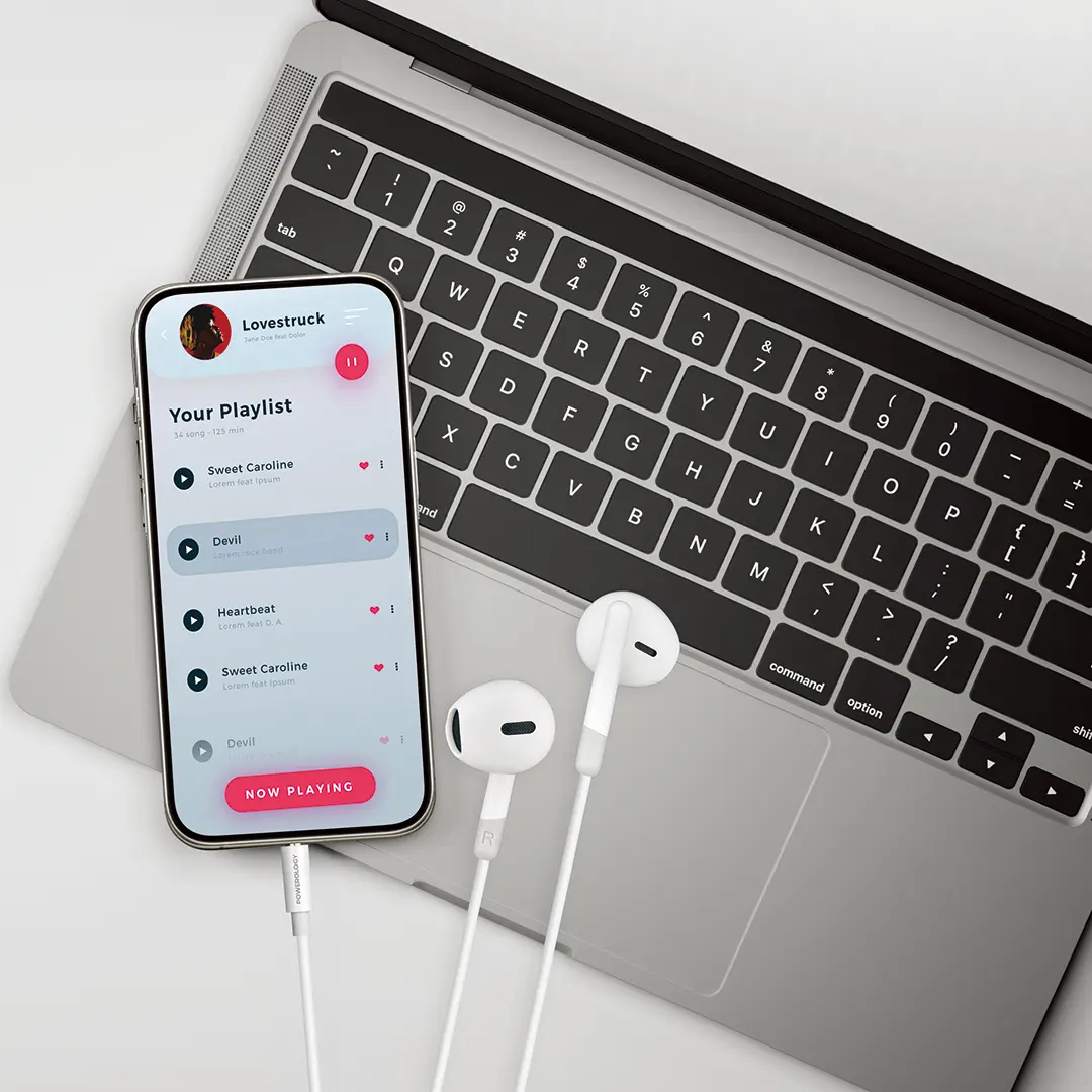 Powerology AUX 3.5mm Stereo Earphone