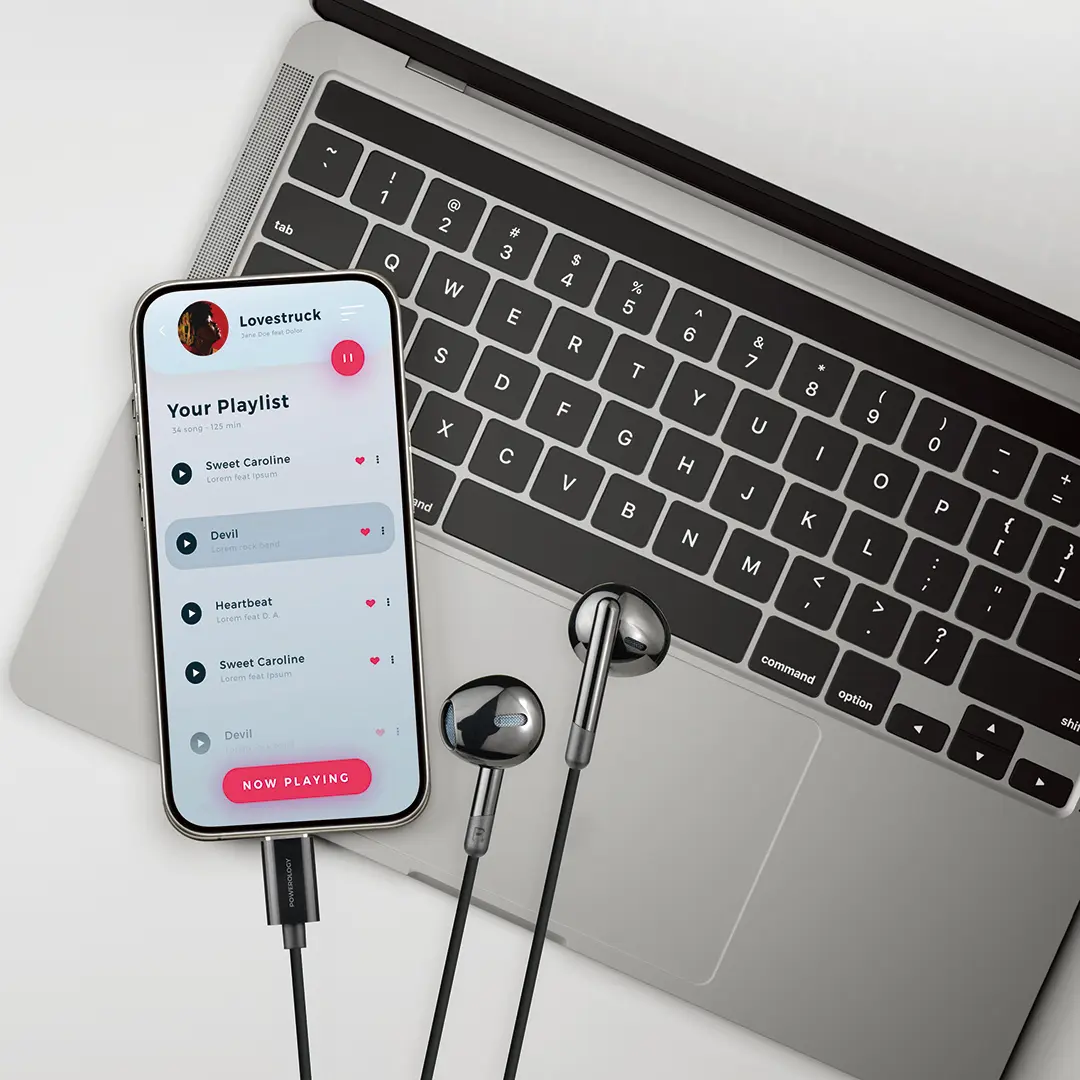 Powerology Type-C Stereo Earphones