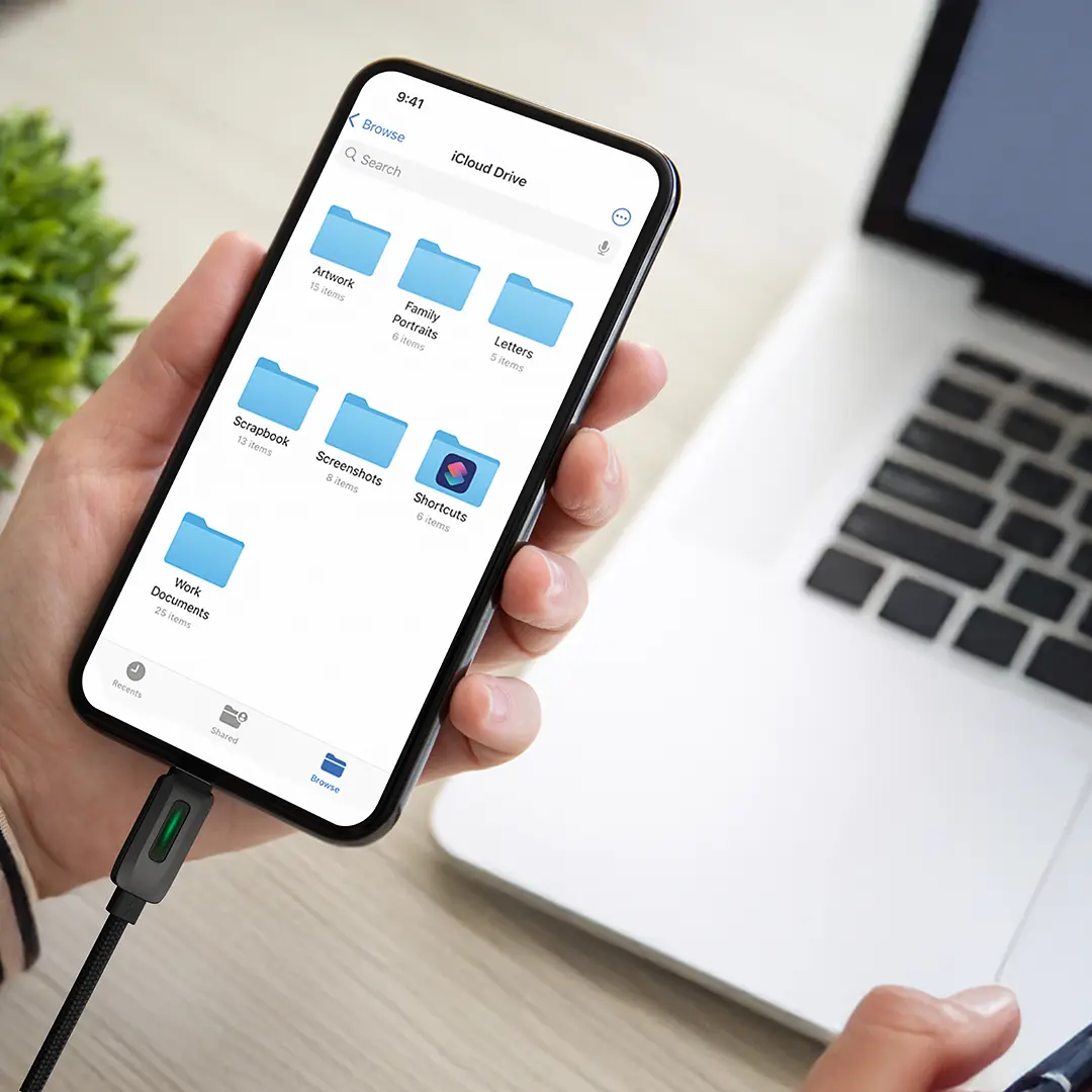 Powerology 60W Braided USB-C to USB-C Cable - Black Powerology 60W Braided USB-C to USB-C Cable - Black