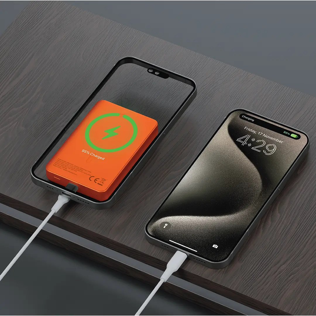 Powerology Spetano 20000mAh MagSafe Aluminum Power Bank - Orange Powerology Spetano 20000mAh MagSafe Aluminum Power Bank - Orange