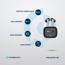 Powerology 6 Mic Hybrid ANC + ENC True Wireless Buds 