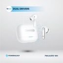 Powerology 6 Mic Hybrid ANC + ENC True Wireless Buds 